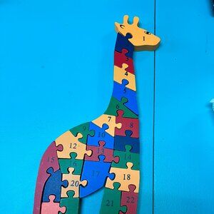 5/$20 Letters and numbers giraffe puzzle cp